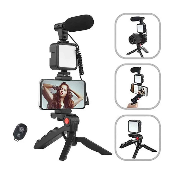 Vloggers Making Kit With Tripod Stand Video Equipment Gadgets for Film Makers Vlogs