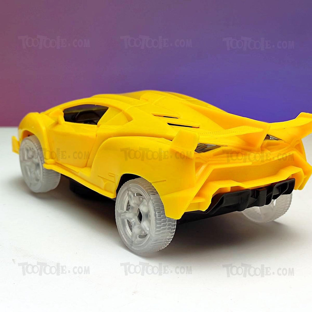 Model Speed Famous RacingLighting Musical Omnidirectional Bump n Go Car for Kids - Tootooie