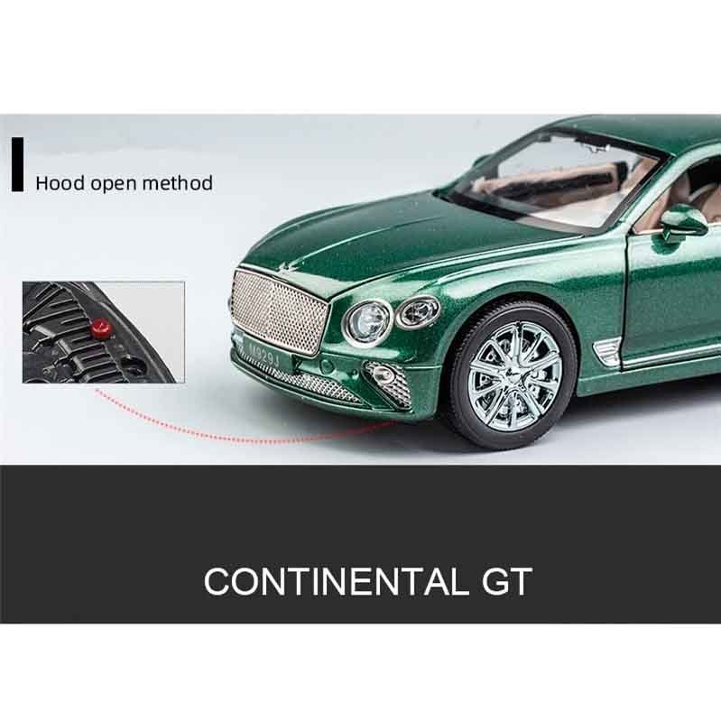 Diecast Bentley Continental GT Metal Vehicle Toy with Light Sound for Kids - Tootooie