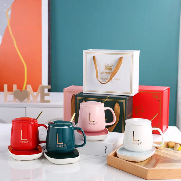 Gift Set Ceramic Heating Mug