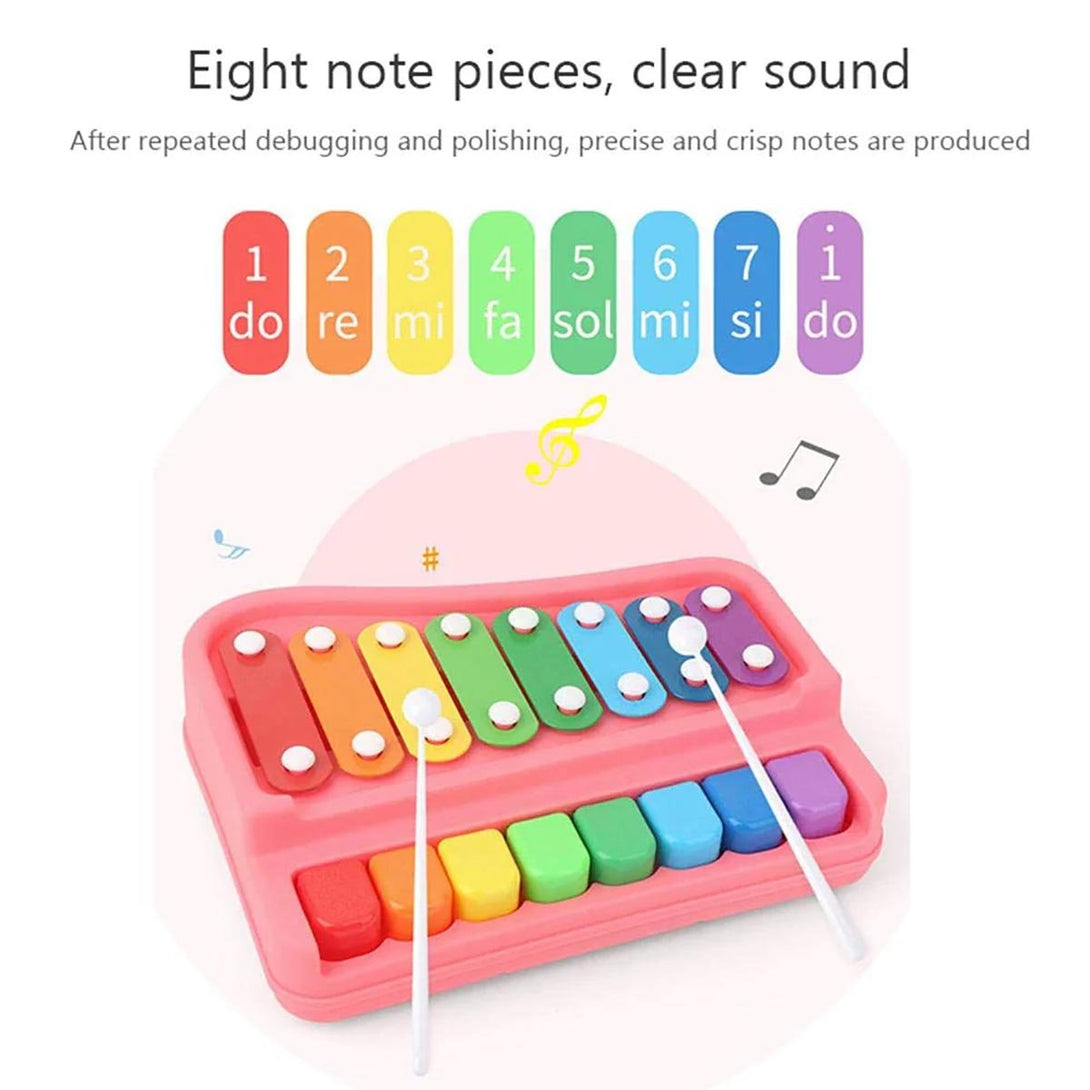 2 in 1 Piano Xylophone Musical Instruments Toy Set for Kids - Tootooie