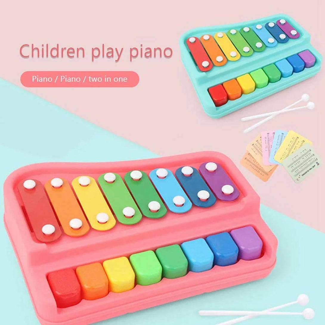 2 in 1 Piano Xylophone Musical Instruments Toy Set for Kids - Tootooie