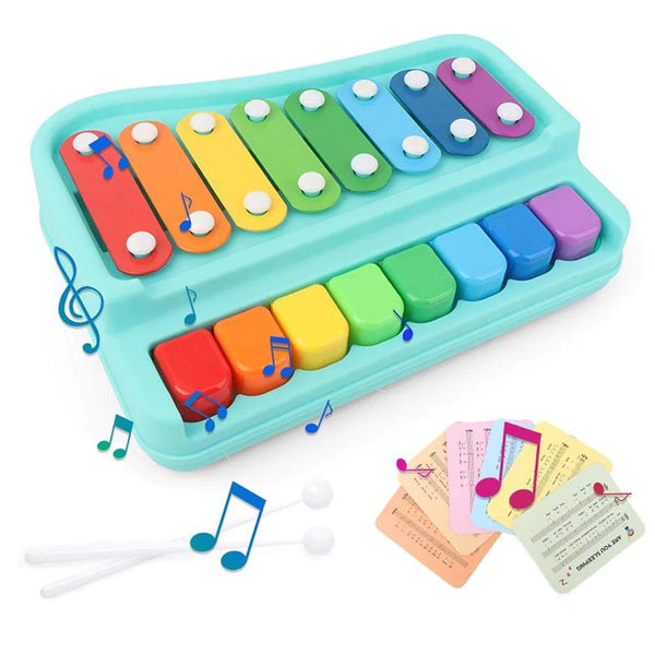 2 in 1 Piano Xylophone Musical Instruments Toy Set for Kids - Tootooie