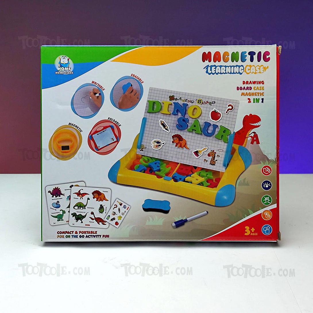 2 in 1 Writing And Drawing Board With Magnetic Letters And Alphabets - Tootooie