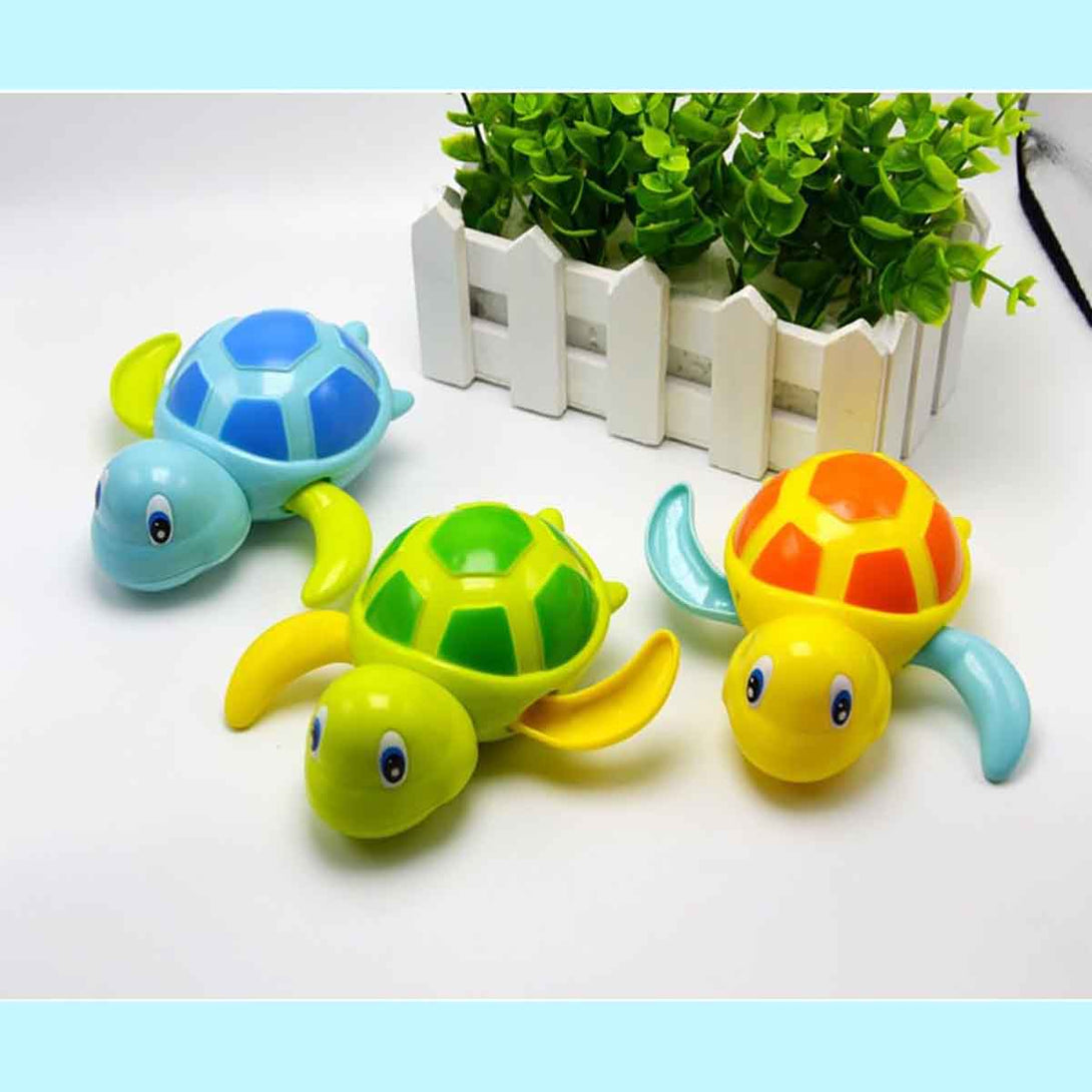 2 Pcs Turtle Wind Up Bathtub Floating Water Bathing Toy for Toddlers - Tootooie