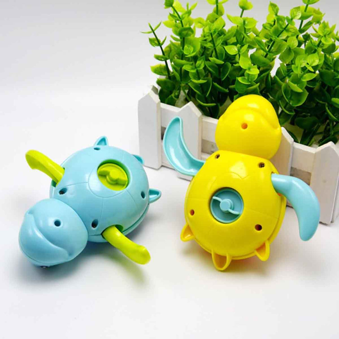 2 Pcs Turtle Wind Up Bathtub Floating Water Bathing Toy for Toddlers - Tootooie