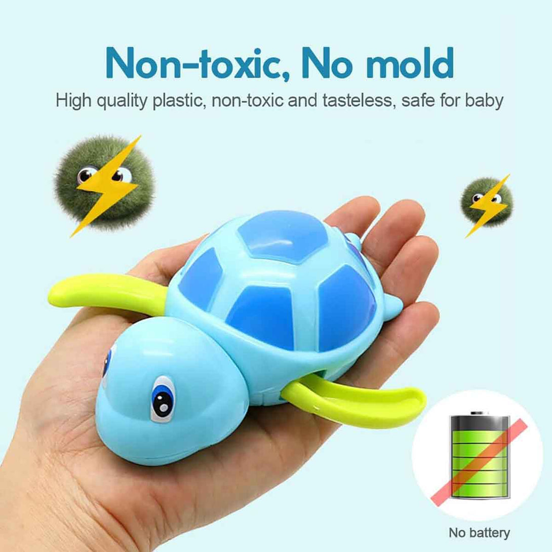 2 Pcs Turtle Wind Up Bathtub Floating Water Bathing Toy for Toddlers - Tootooie