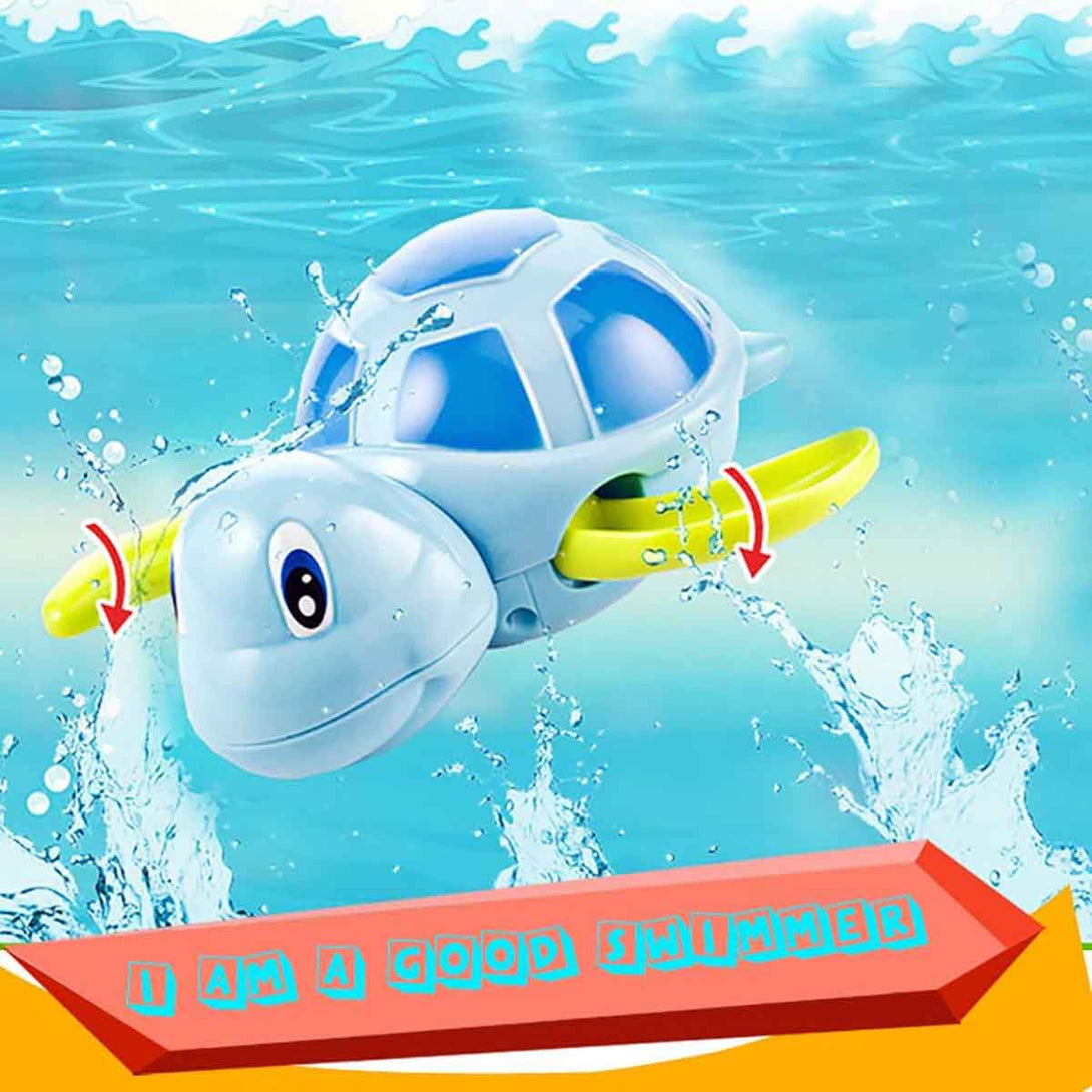 2 Pcs Turtle Wind Up Bathtub Floating Water Bathing Toy for Toddlers - Tootooie