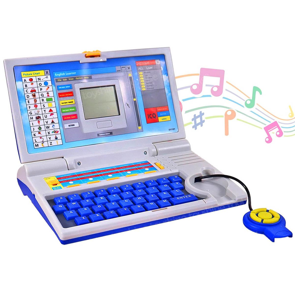 20 Activities English Education Learning Laptop Toy for Kids - Tootooie