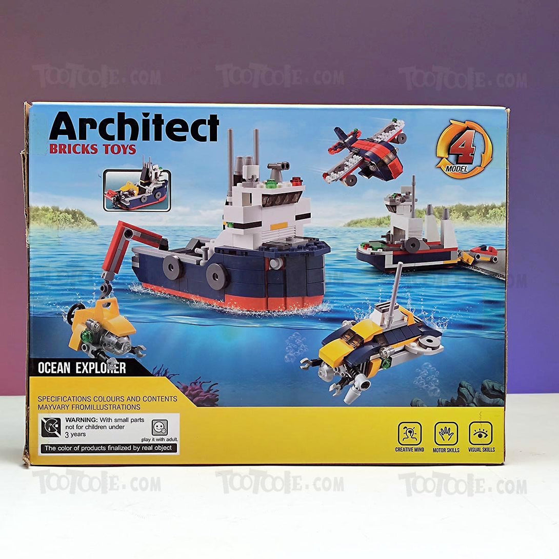 213 PC Architect Ocean Explorer Brick Lego Puzzle Game for Kids - Tootooie