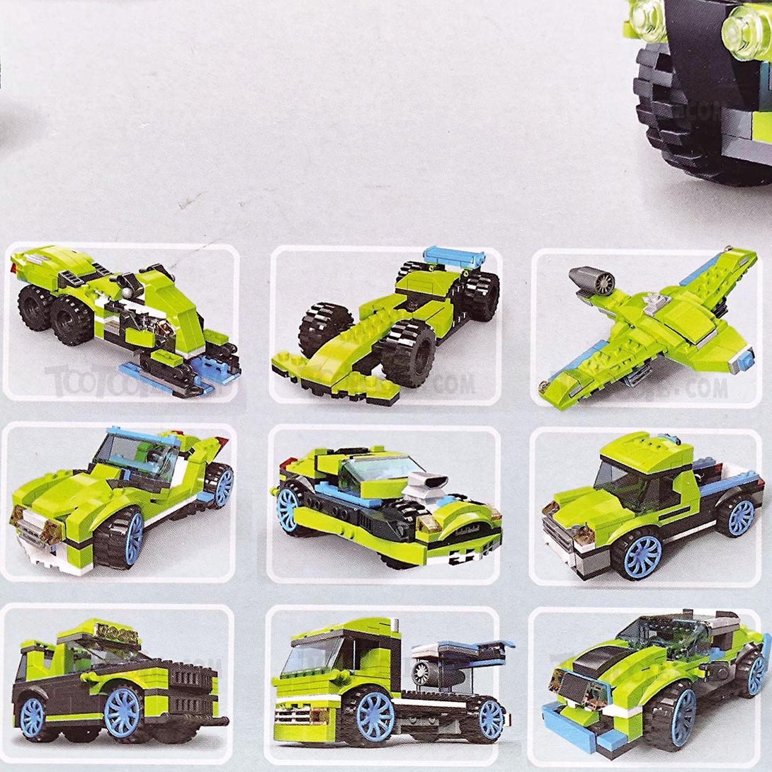 241 PC Architect Rocket Car 27 Change Brick Lego Puzzle Game for Kids - Tootooie