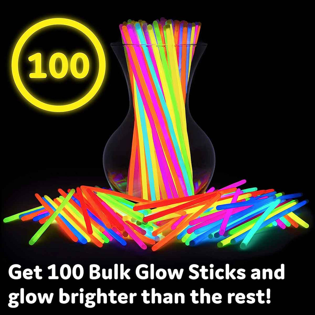 25 Pcs Glow Sticks - Glow In The Dark Fun Party Glowing Toys for Kids - Tootooie