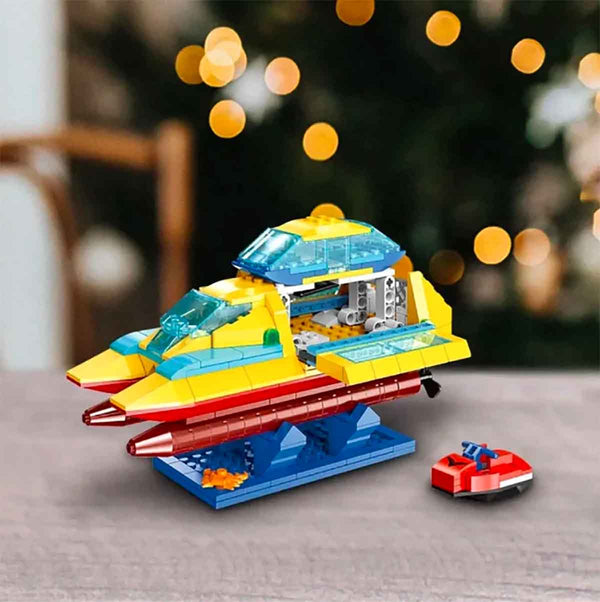 Ideas Series Electric Catamaran Boat Building Blocks Set Assembly Toys for Kids
