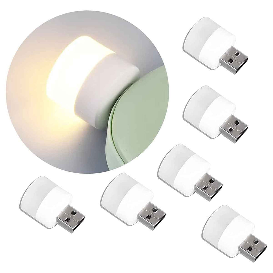 5 Pcs USB LED Energy-Saving Light Compact Bulb Portable Ambient Lamp - Tootooie