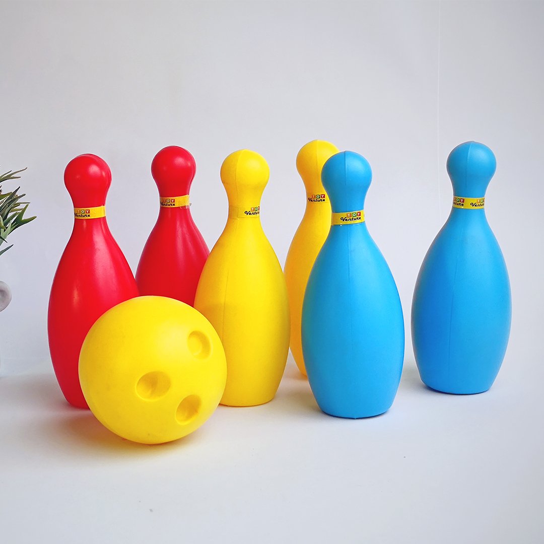 6 in 1Colourful Bowling Pin Set - 01 - Tootooie