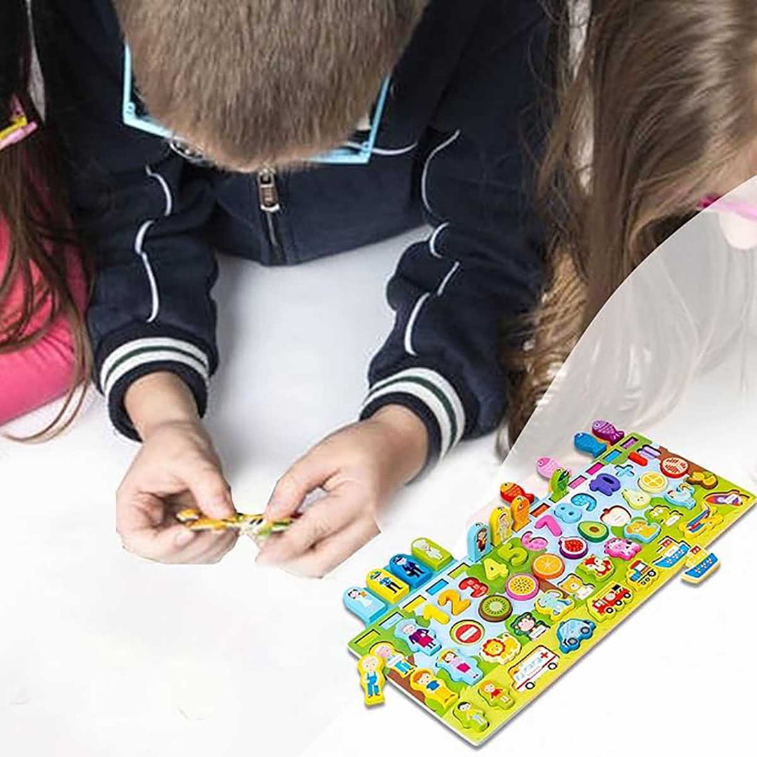 7 in 1 Wooden Board Puzzle game for Kids - Tootooie