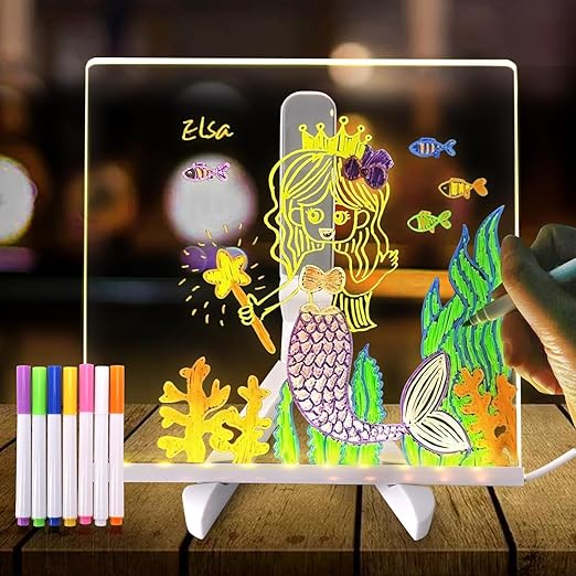 Acrylic LED Board With Colorful Night Light:
