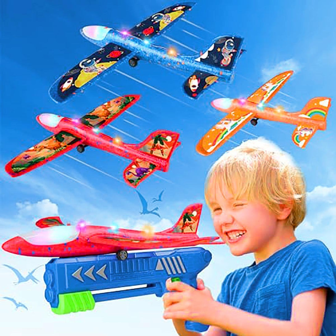 Airplane Catapult Launcher Gun Toy For Kids Foam Model - Tootooie