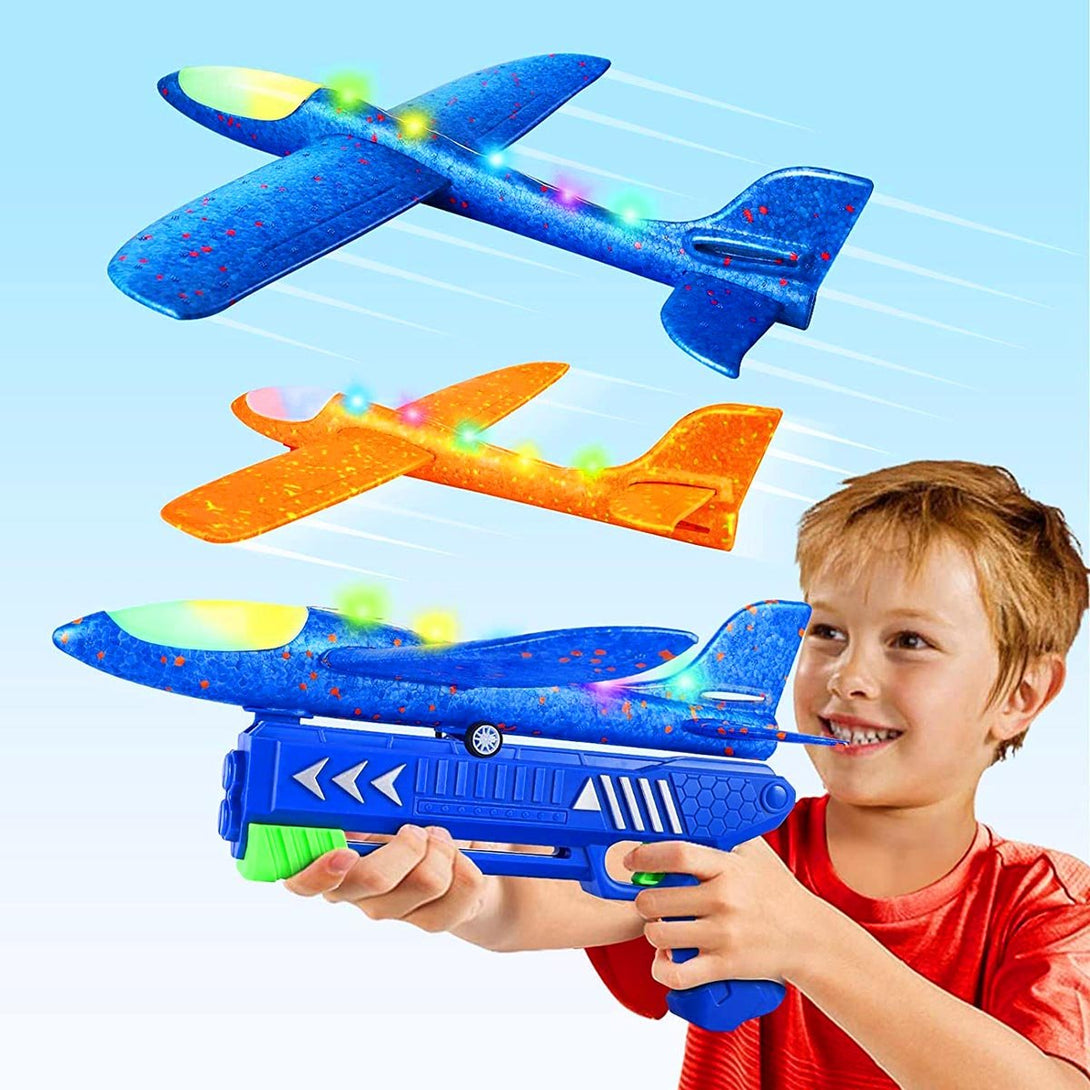 Airplane Catapult Launcher Gun Toy For Kids Foam Model - Tootooie