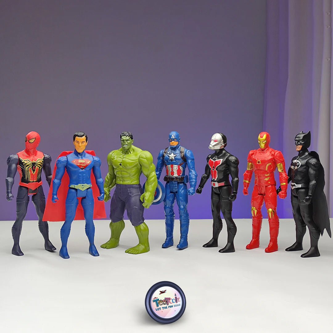 Avenger Action Figure Pack of 7 Heroes with Lights - Tootooie