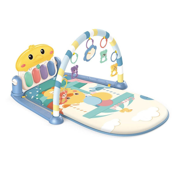 Baby Play Mat Gym & Fitness Rack with Hanging Rattles Lights & Musical Keyboard - Tootooie