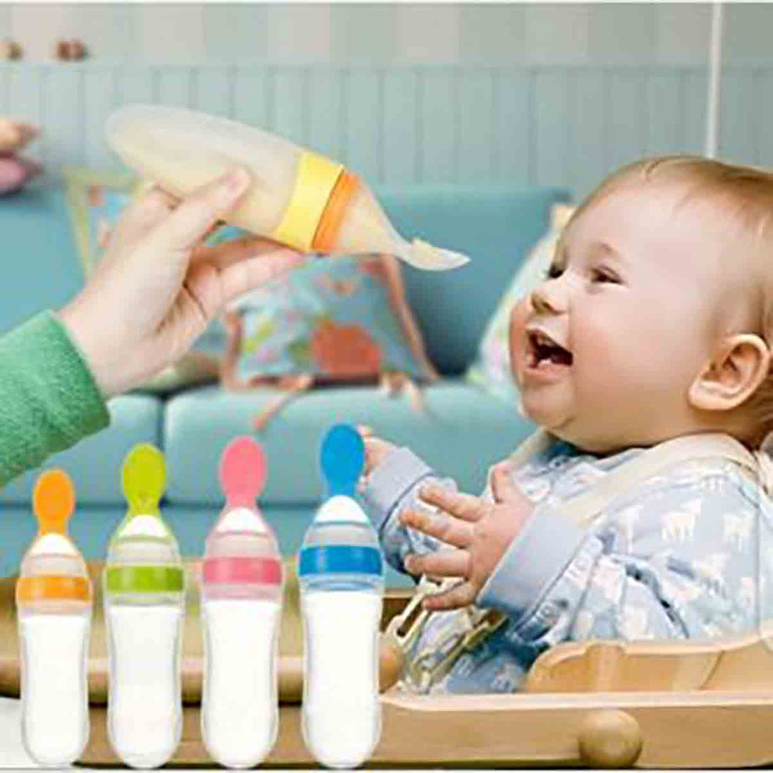 Baby Spoon Feeder Silicone Bottle Feeding - Tootooie