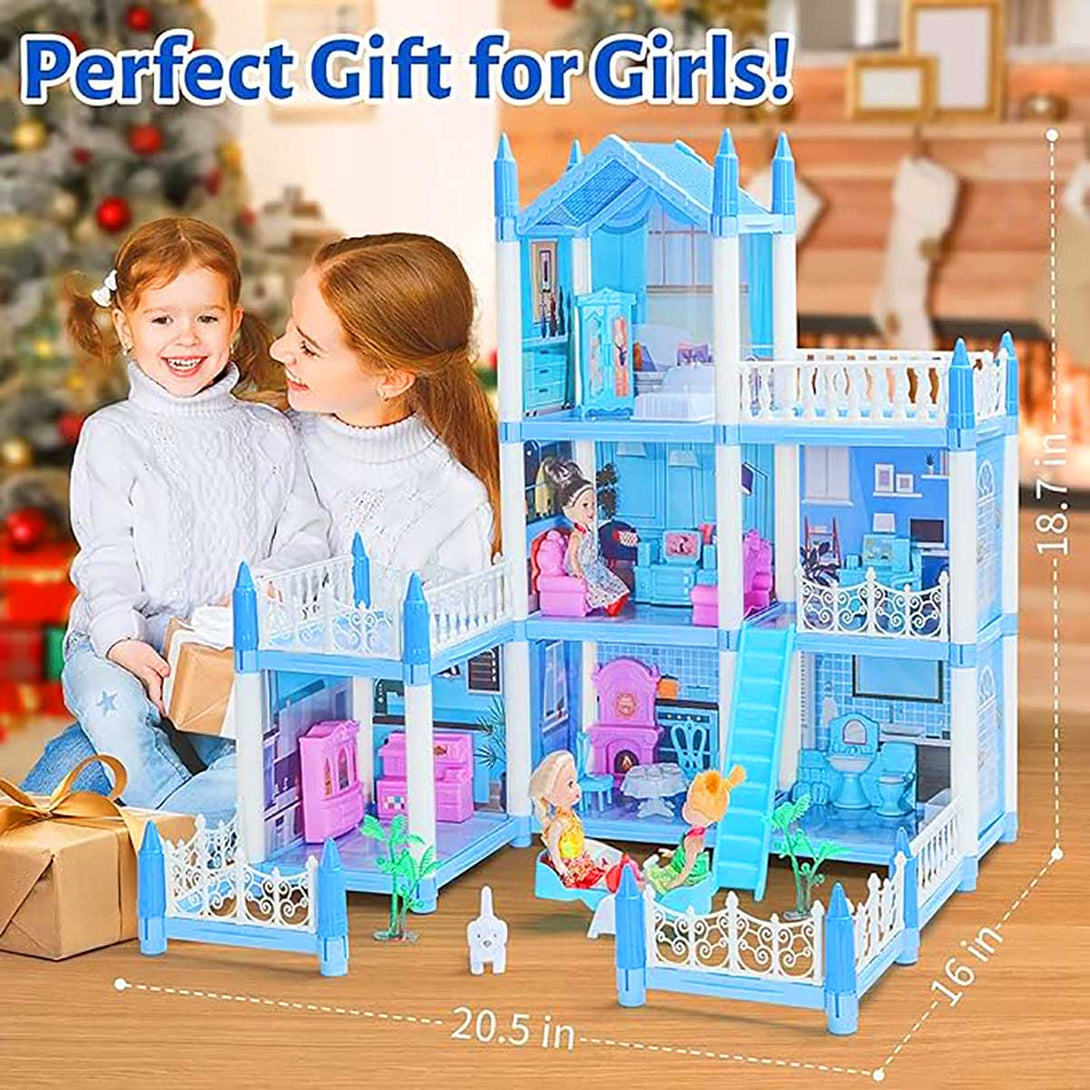 Beautiful Home Dream Become True Big Doll house toys for Girls Kids - Tootooie