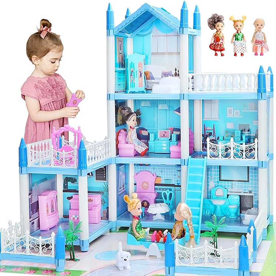 Beautiful Home Dream Become True Big Doll house toys for Girls Kids - Tootooie