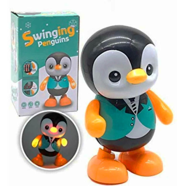 Beautiful Swinging Dancing Penguin with Light and Music Toy for Kids - Tootooie