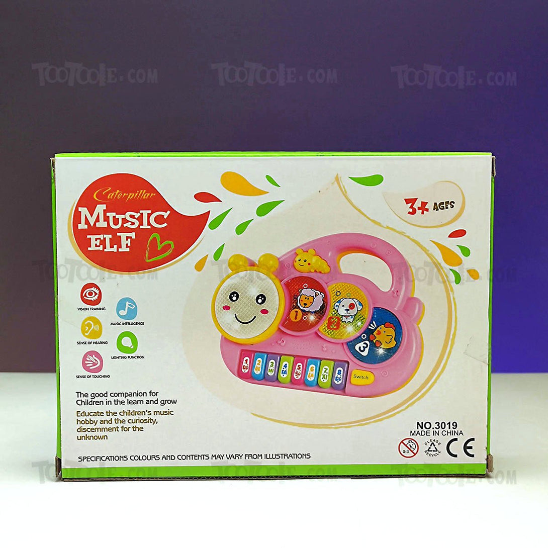 BEL Caterpillar Piano with Lights Music Many More Functions Learning Toy for Kids - Tootooie