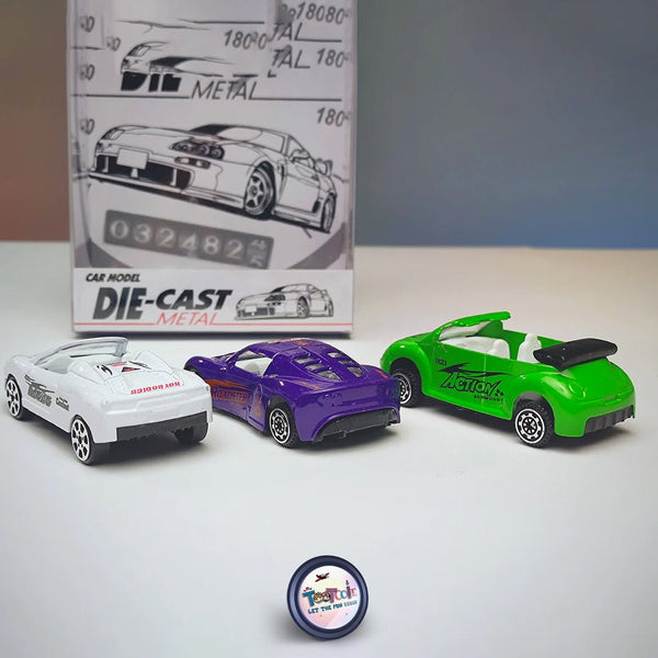 Car Model - 3 Car Pack of Unique Die Cast Vehicles - Tootooie