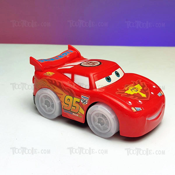 CARS Themed Musical sound Bump Go Car with Lights for Kids - Tootooie