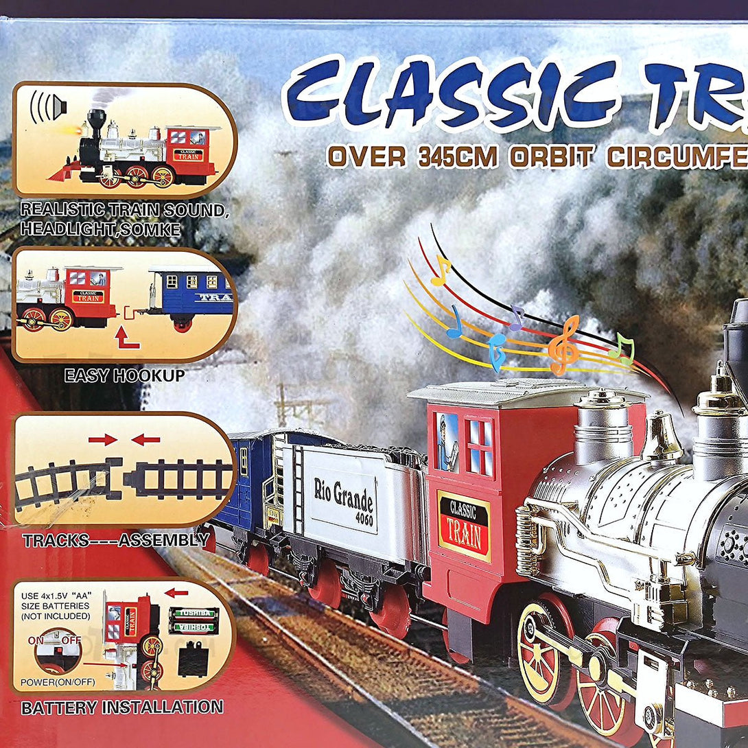 Classic TR Express Train Electric Track Set 13 PCs for Kids - Tootooie