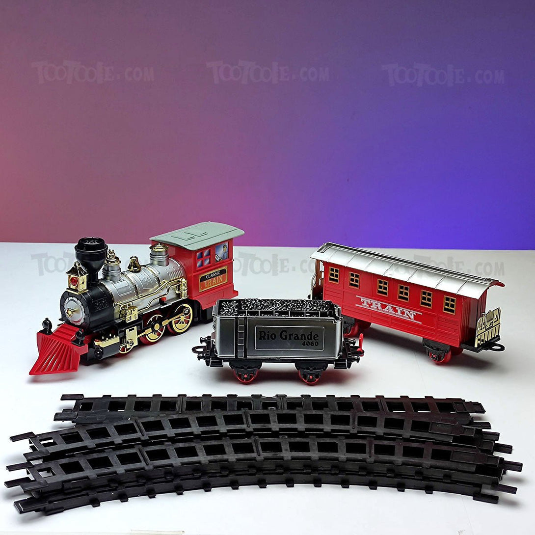 Classic TR Express Train Electric Track Set 13 PCs for Kids - Tootooie