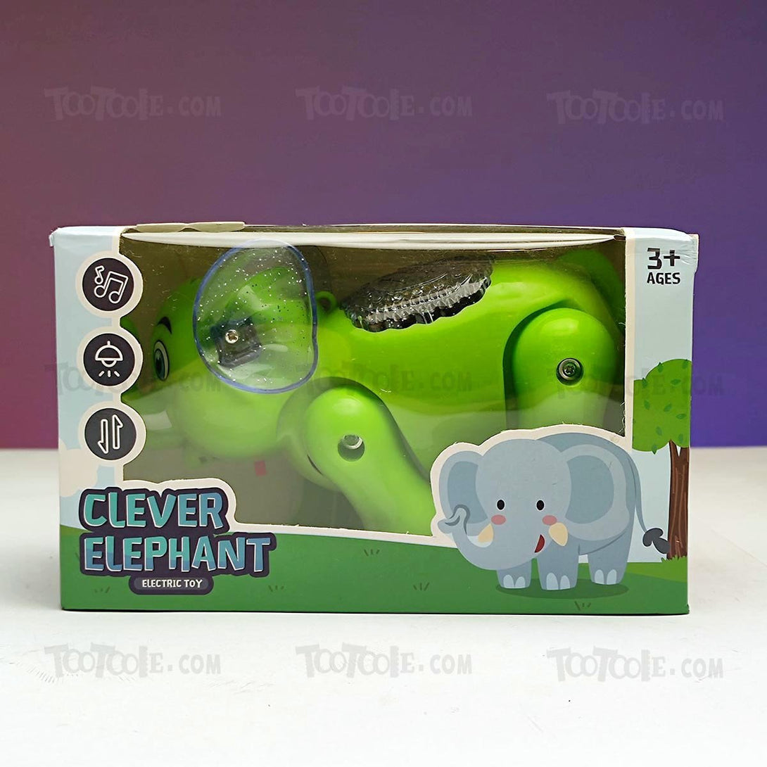 Clever Elephant Walking Jumping with Sound Light and Multiple Colors for kids - Tootooie
