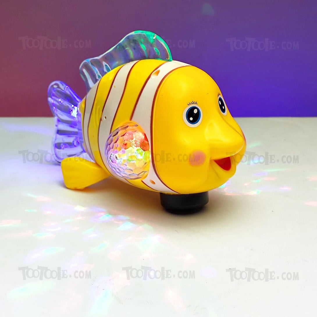 Clownfish Multifunctional Electric Toy with Dazzle Colorful lights and Music for Kids - Tootooie