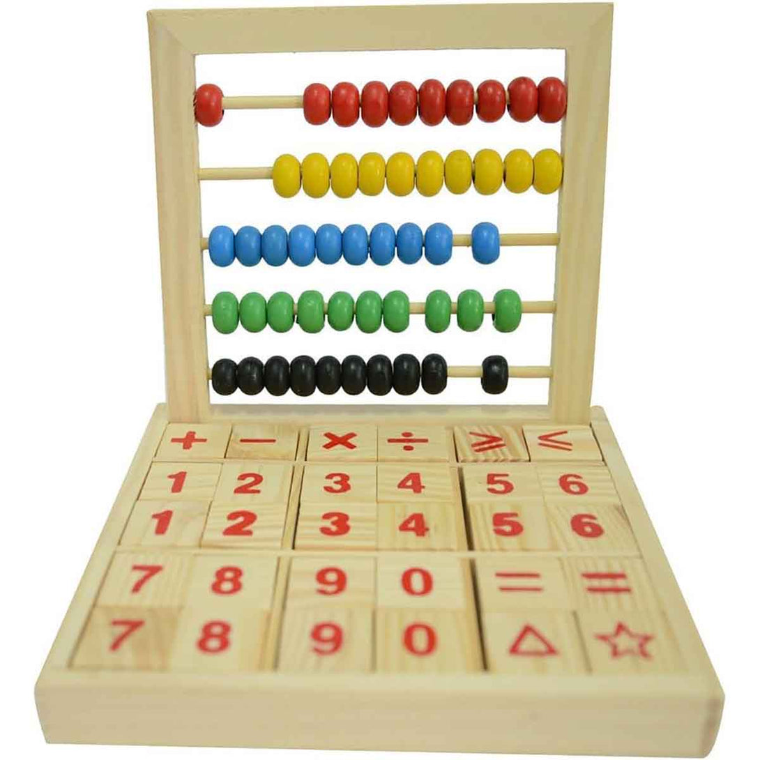 Colorful Wooden Abacus Mathematics Toy For Kids - Tootooie
