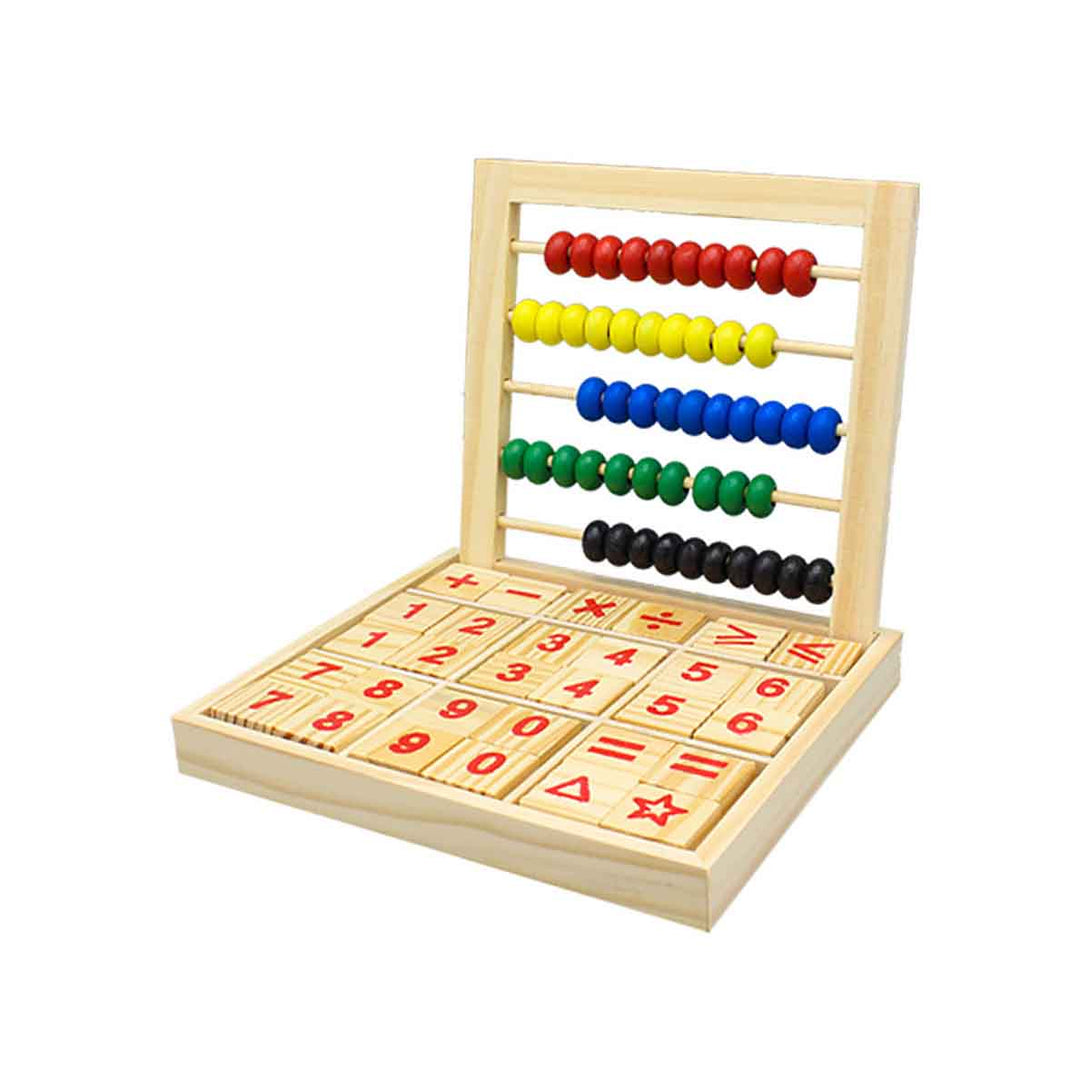 Colorful Wooden Abacus Mathematics Toy For Kids - Tootooie