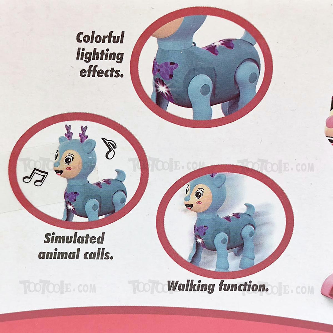 Cute Walking Jumping Dear with Sound Light and Multiple Colors for kids - Tootooie