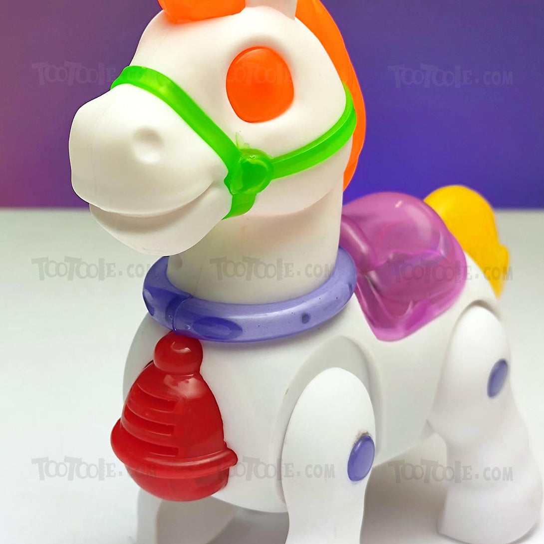 Cute Walking Jumping Pony with Sound Light and Multiple Colors for kids - Tootooie