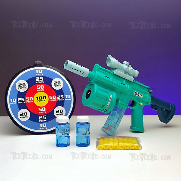 Datova M416 3in 1 Bubbles Soft Bullet Assault Rifle Gun Toy for Kids - Tootooie