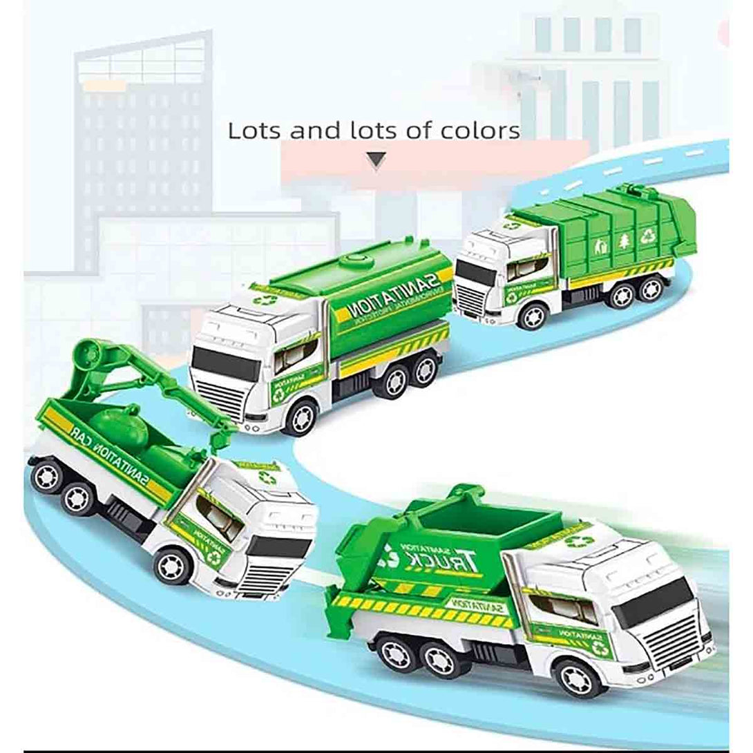 Diecast 8 - in - 1 Heavy Duty Metal Sanitation Truck - Tootooie