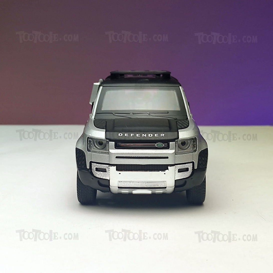 Diecast Car Land Rover Defender Luxury SUV Pull Back Car Model with Light - Tootooie