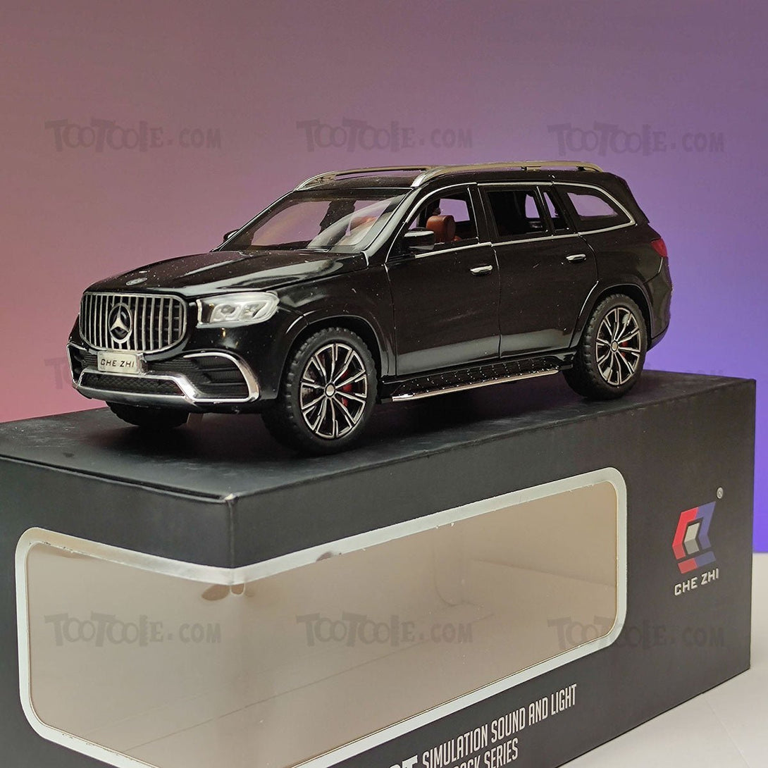 Diecast Car Mercedes GLS 600 Luxury SUV Pull Back Car Model with Sound Light - Tootooie