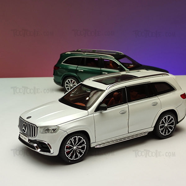 Diecast Car Mercedes GLS 600 Luxury SUV Pull Back Car Model with Sound Light - Tootooie