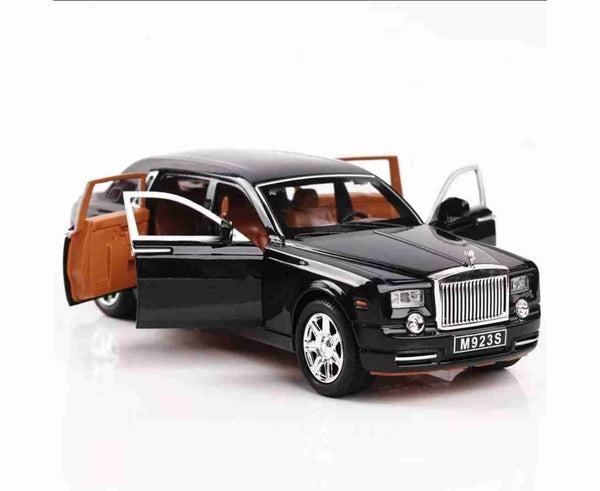 Diecast Car Rolls Royce Phantom Pull Back Car Model with Sound Light - Tootooie