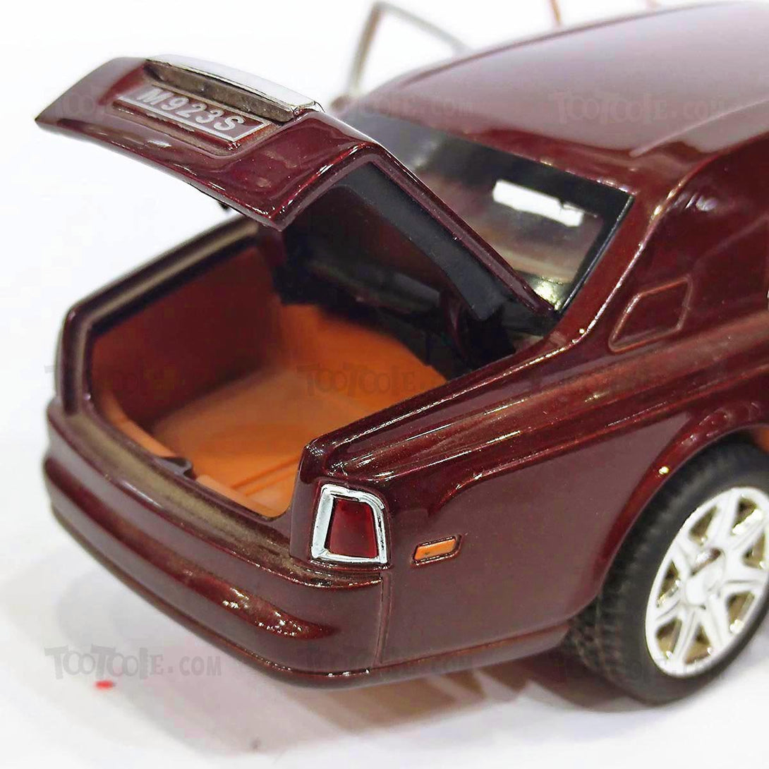 Diecast Car Rolls Royce Phantom Pull Back Car Model with Sound Light - Tootooie