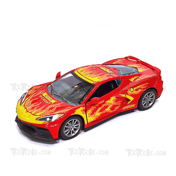 Diecast Minecraft Design Corvette PullBack Car for Kids - Tootooie