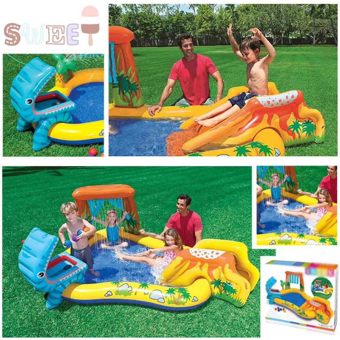 Dinosaur Kids Water Play Land Pool For Kids - Tootooie