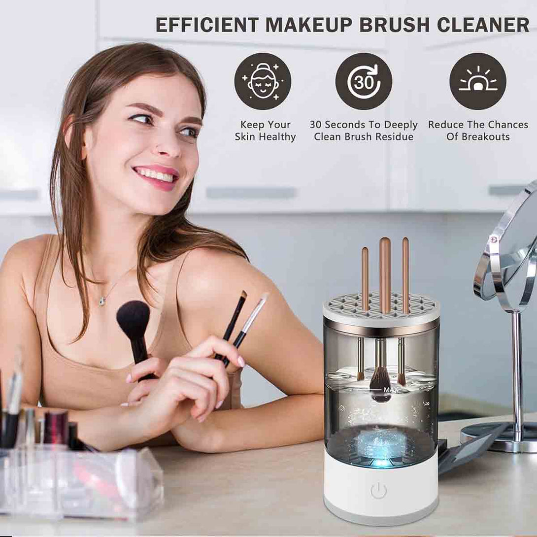 Electric Makeup Brush Cleaner Automatic Cosmetic Machine - Tootooie
